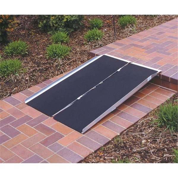 Handson 4-ft x 30-in Portable Singlefold Wheelchair Ramp 800 lb. Weight Capacity Maximum 8-in Rise HA27664